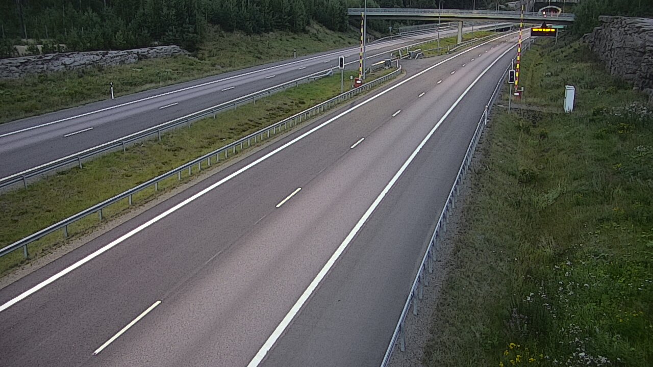 Kelikamerat Kuva Tie 7 Virolahti, Vaalimaan tunneli, puomi länsi, Virolahti, Kymenlaakso