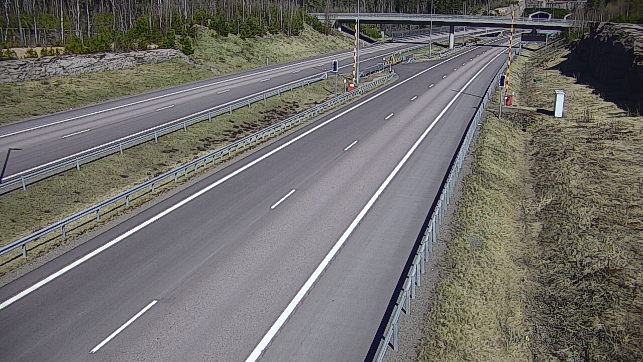 Kelikamerat Kuva Tie 7 Virolahti, Vaalimaan tunneli, puomi länsi, Virolahti, Kymenlaakso
