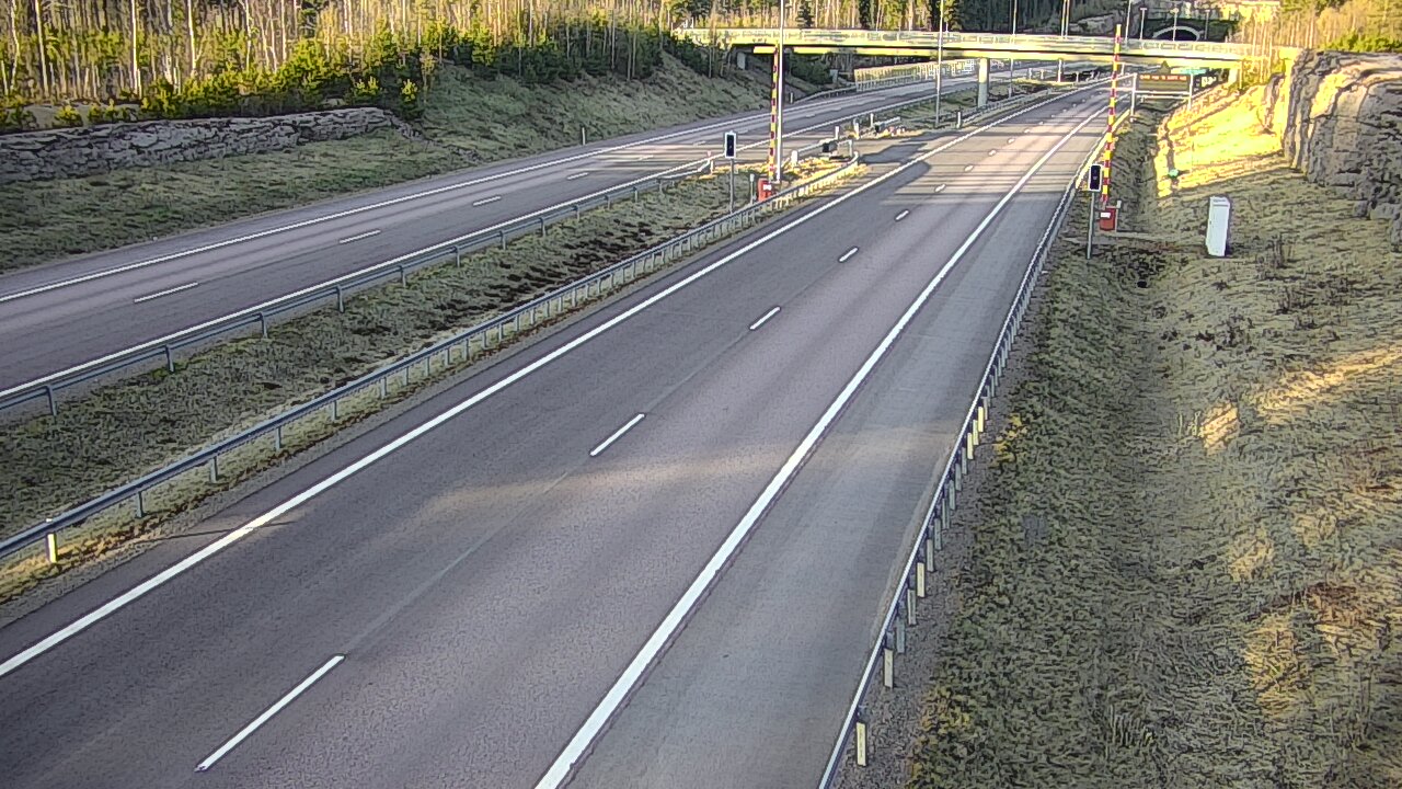 Kelikamerat Kuva Tie 7 Virolahti, Vaalimaan tunneli, puomi länsi, Virolahti, Kymenlaakso