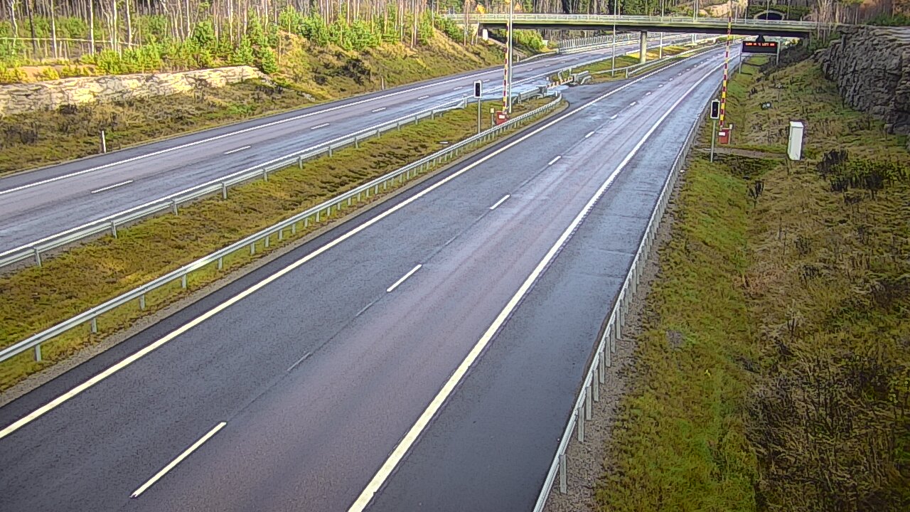 Kelikamerat Kuva Tie 7 Virolahti, Vaalimaan tunneli, puomi länsi, Virolahti, Kymenlaakso