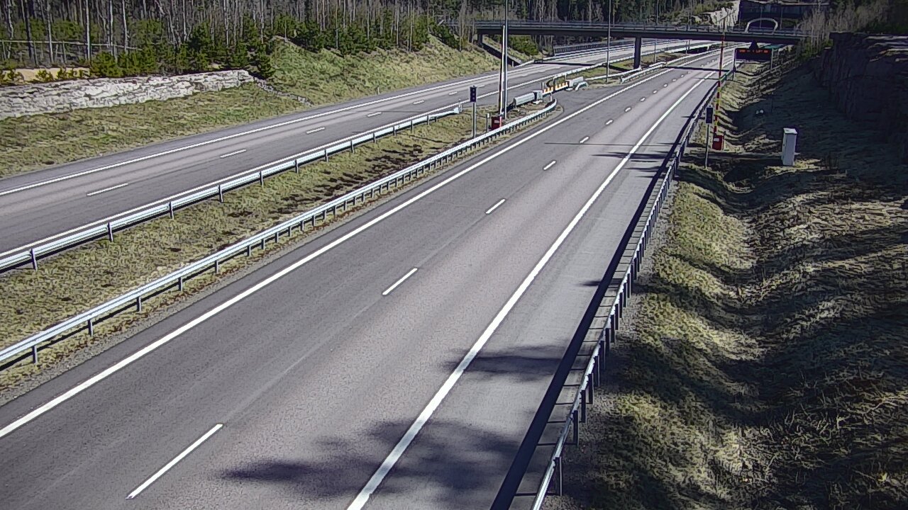 Kelikamerat Kuva Tie 7 Virolahti, Vaalimaan tunneli, puomi länsi, Virolahti, Kymenlaakso