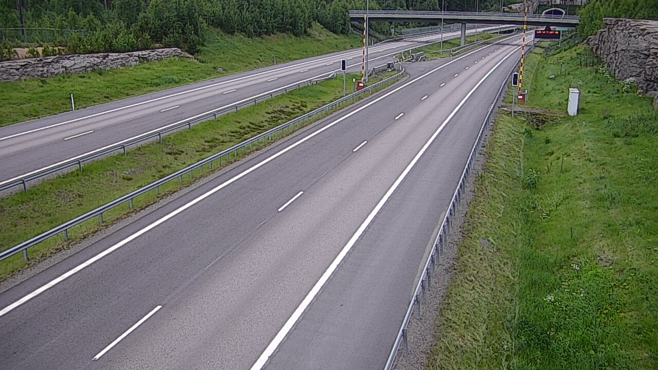 Kelikamerat Kuva Tie 7 Virolahti, Vaalimaan tunneli, puomi länsi, Virolahti, Kymenlaakso