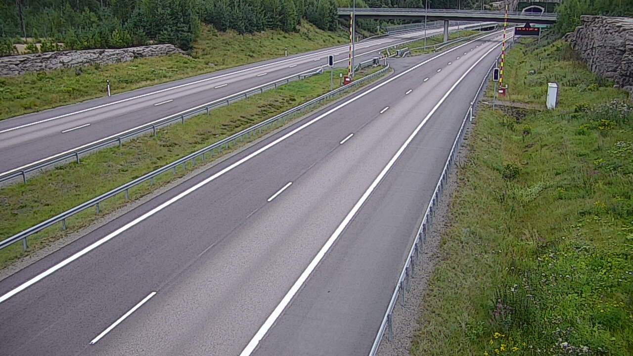 Kelikamerat Kuva Tie 7 Virolahti, Vaalimaan tunneli, puomi länsi, Virolahti, Kymenlaakso