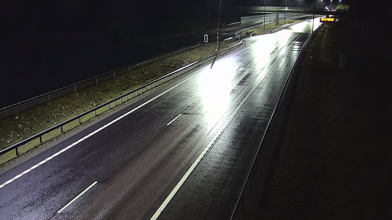 Weather Camera Image Väg 7 Vederlax, Vaalimaan tunneli, bom väst, Virolahti, Kymenlaakso