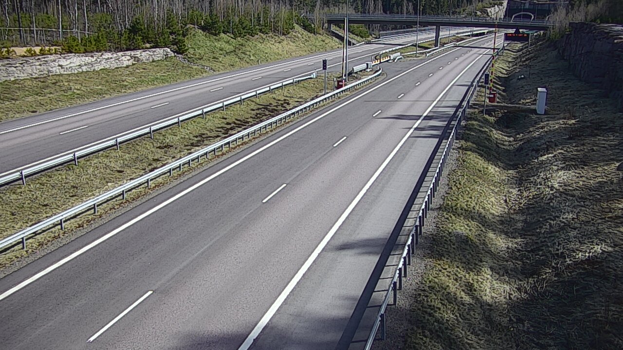 Kelikamerat Kuva Tie 7 Virolahti, Vaalimaan tunneli, puomi länsi, Virolahti, Kymenlaakso