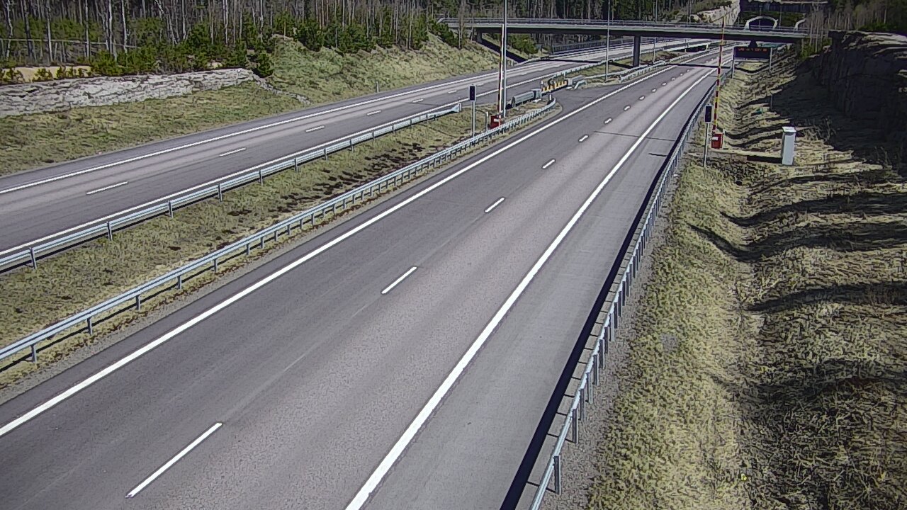 Kelikamerat Kuva Tie 7 Virolahti, Vaalimaan tunneli, puomi länsi, Virolahti, Kymenlaakso