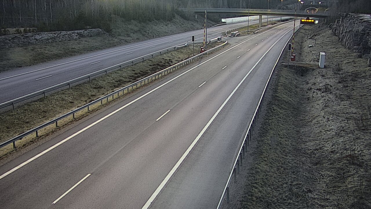 Kelikamerat Kuva Tie 7 Virolahti, Vaalimaan tunneli, puomi länsi, Virolahti, Kymenlaakso