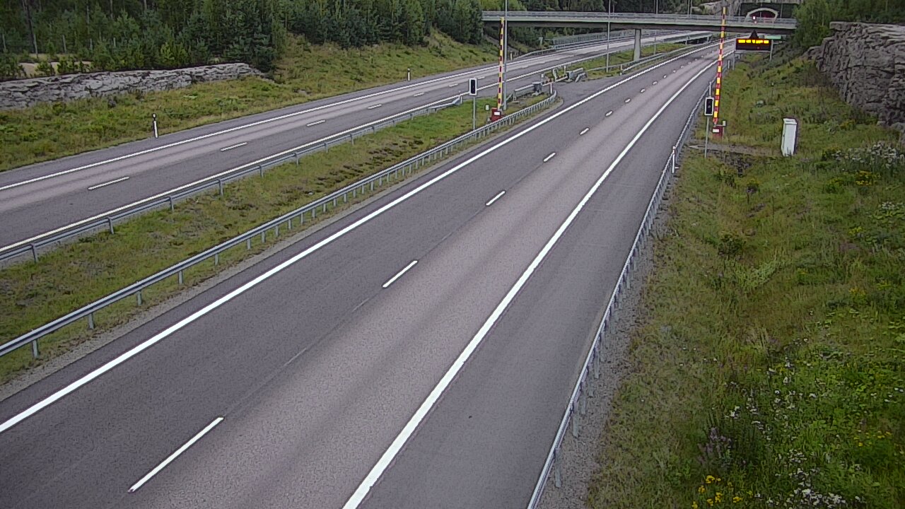 Kelikamerat Kuva Tie 7 Virolahti, Vaalimaan tunneli, puomi länsi, Virolahti, Kymenlaakso