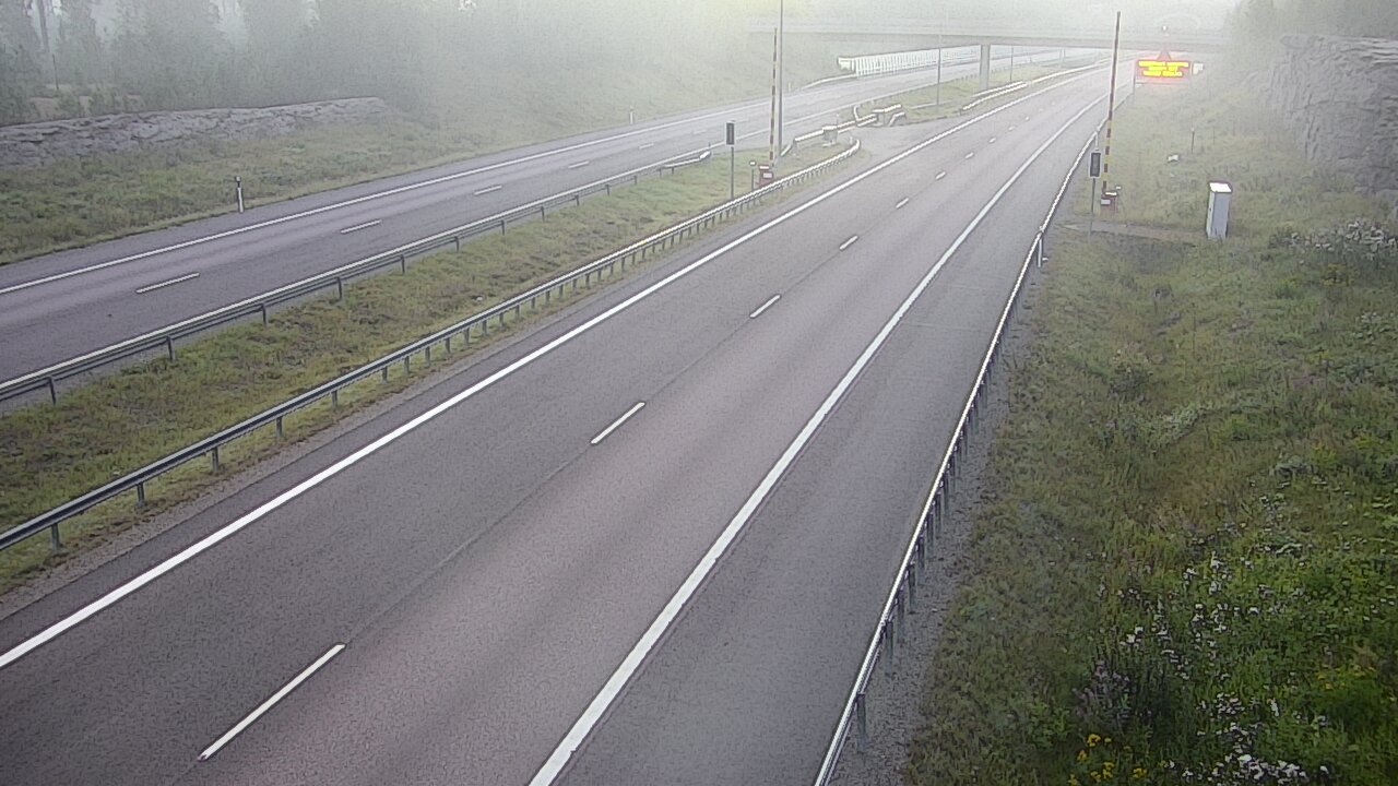 Kelikamerat Kuva Tie 7 Virolahti, Vaalimaan tunneli, puomi länsi, Virolahti, Kymenlaakso