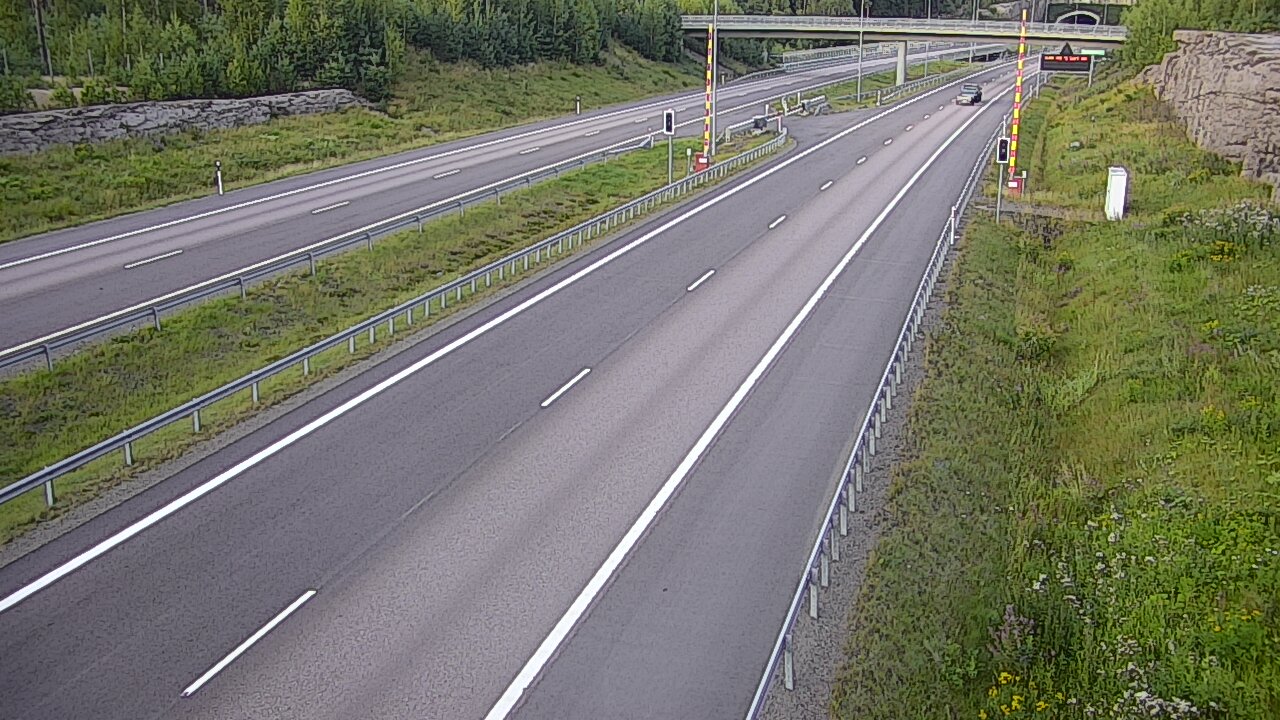 Kelikamerat Kuva Tie 7 Virolahti, Vaalimaan tunneli, puomi länsi, Virolahti, Kymenlaakso