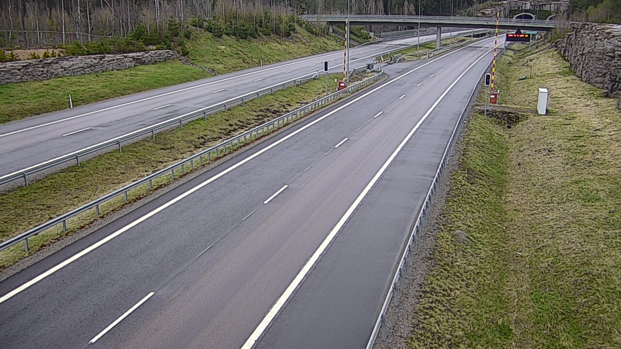 Weather Camera Image Väg 7 Vederlax, Vaalimaan tunneli, bom väst, Virolahti, Kymenlaakso