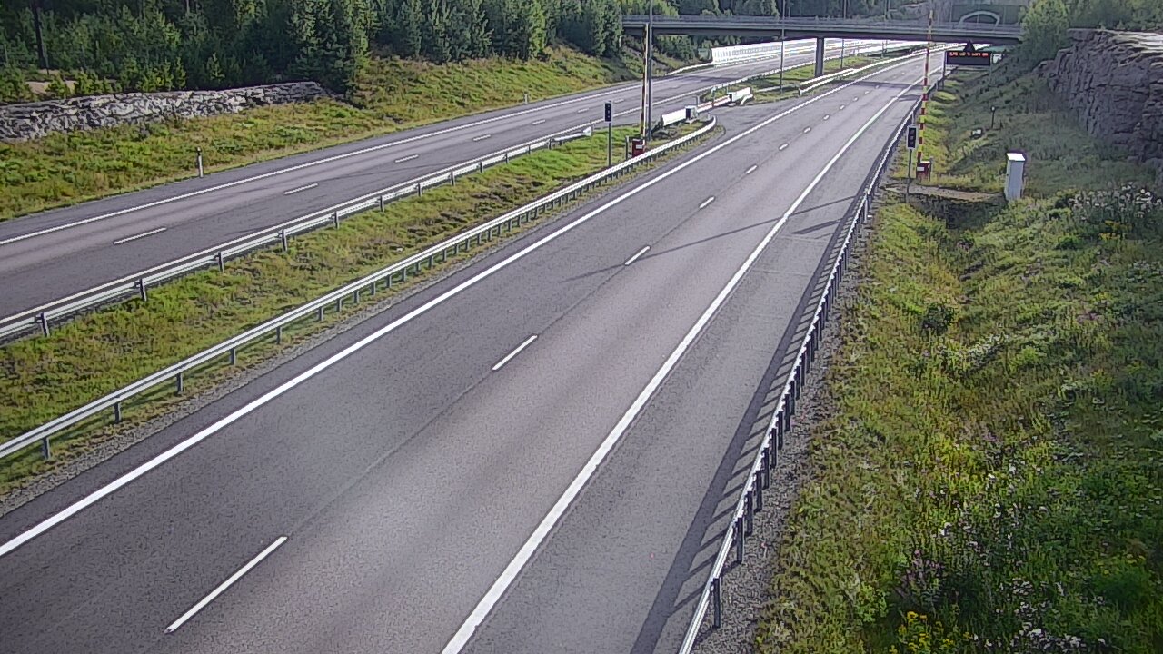 Kelikamerat Kuva Tie 7 Virolahti, Vaalimaan tunneli, puomi länsi, Virolahti, Kymenlaakso