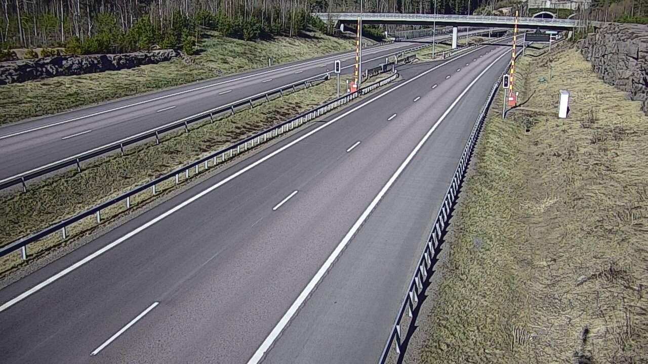 Kelikamerat Kuva Tie 7 Virolahti, Vaalimaan tunneli, puomi länsi, Virolahti, Kymenlaakso
