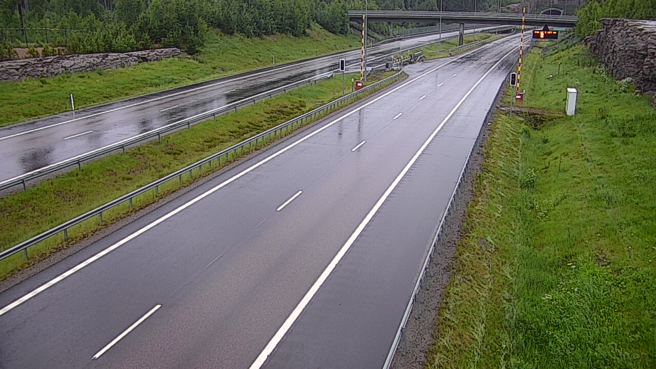 Kelikamerat Kuva Tie 7 Virolahti, Vaalimaan tunneli, puomi länsi, Virolahti, Kymenlaakso