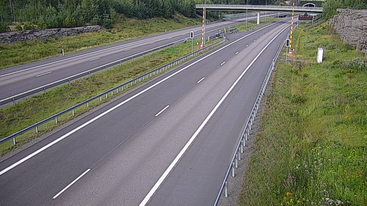 Kelikamerat Kuva Tie 7 Virolahti, Vaalimaan tunneli, puomi länsi, Virolahti, Kymenlaakso