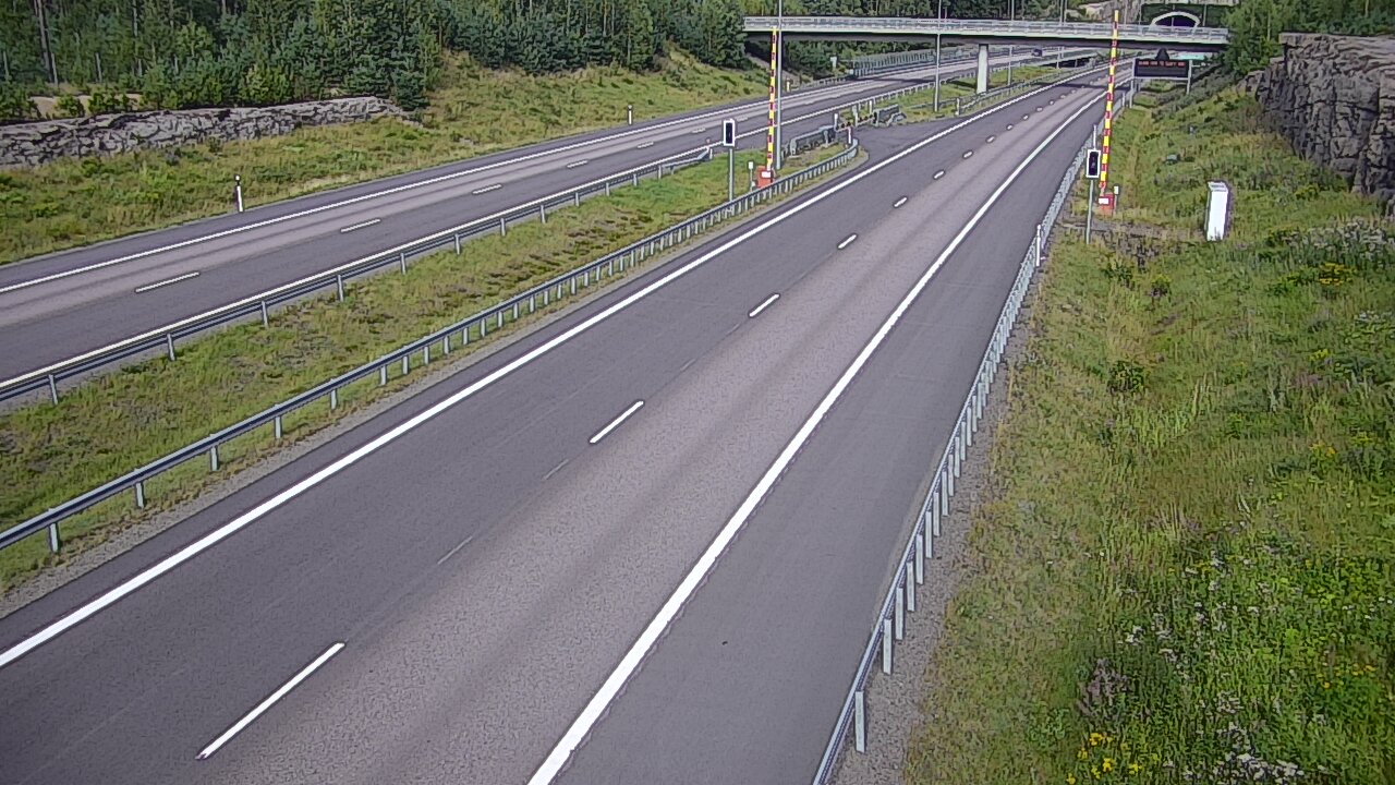 Kelikamerat Kuva Tie 7 Virolahti, Vaalimaan tunneli, puomi länsi, Virolahti, Kymenlaakso