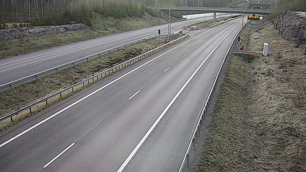 Kelikamerat Kuva Tie 7 Virolahti, Vaalimaan tunneli, puomi länsi, Virolahti, Kymenlaakso