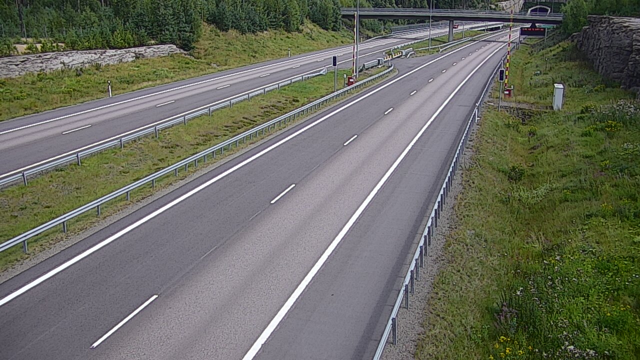 Kelikamerat Kuva Tie 7 Virolahti, Vaalimaan tunneli, puomi länsi, Virolahti, Kymenlaakso