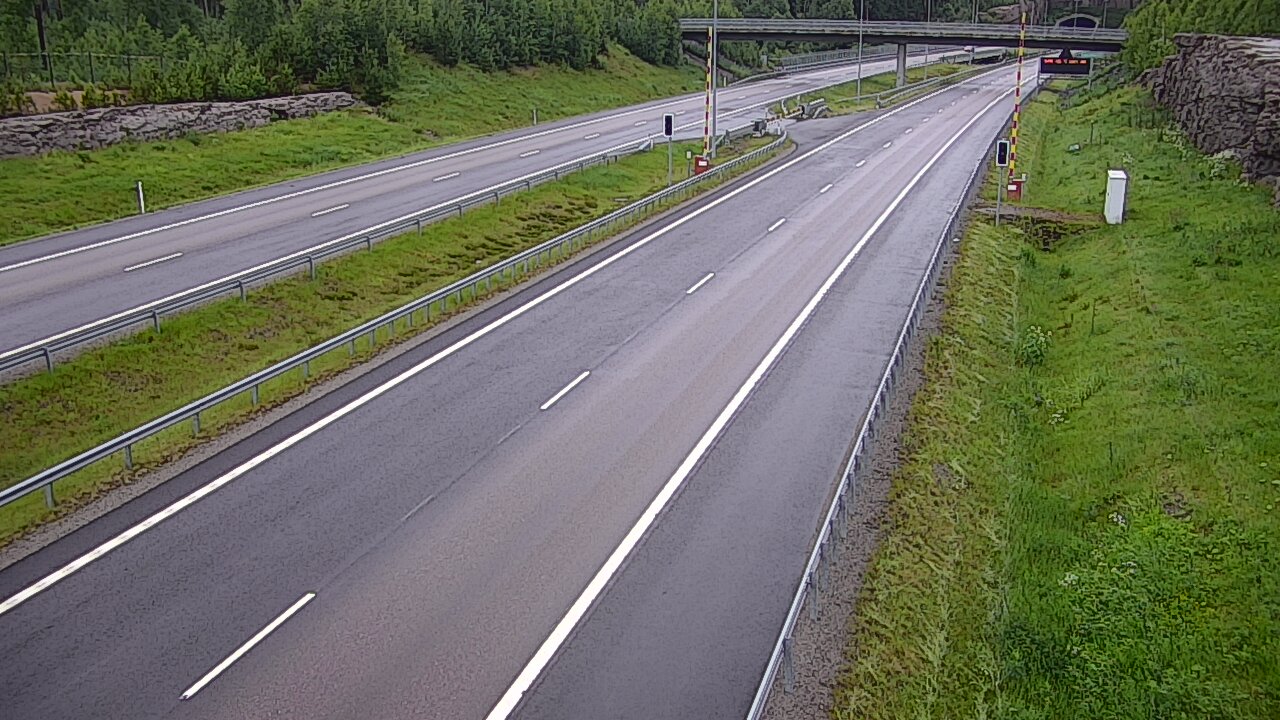 Kelikamerat Kuva Tie 7 Virolahti, Vaalimaan tunneli, puomi länsi, Virolahti, Kymenlaakso