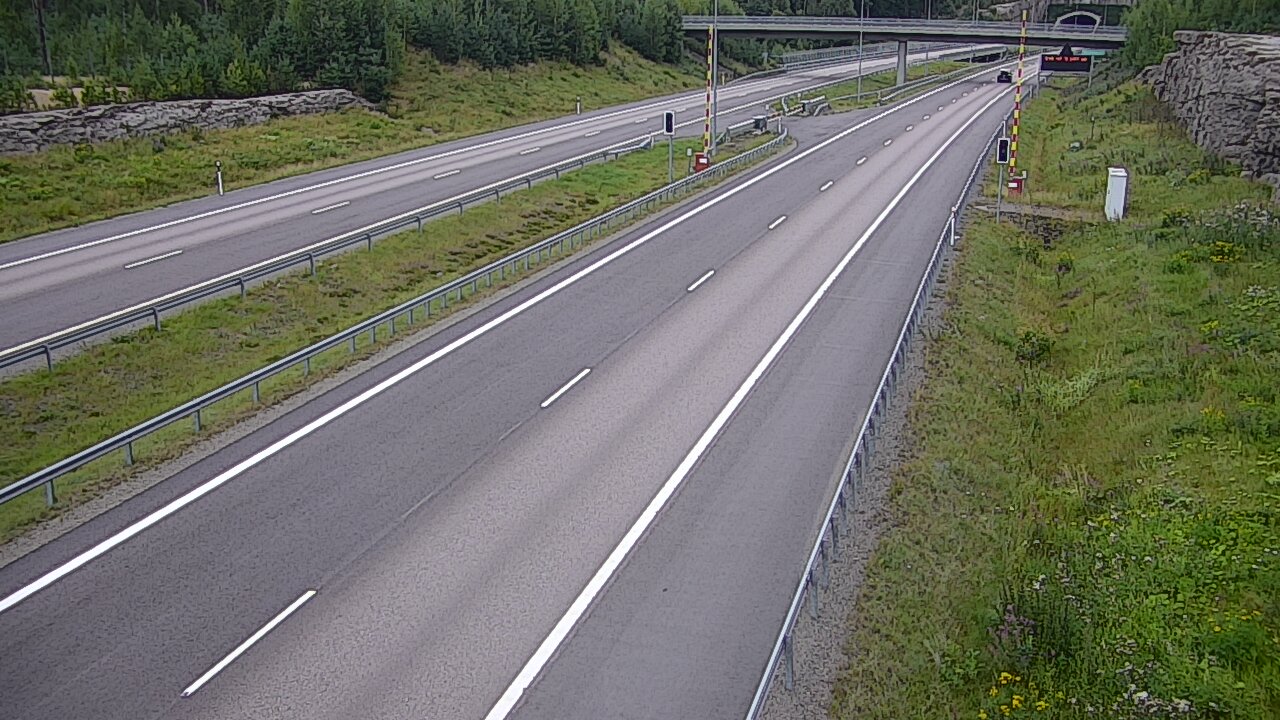 Kelikamerat Kuva Tie 7 Virolahti, Vaalimaan tunneli, puomi länsi, Virolahti, Kymenlaakso
