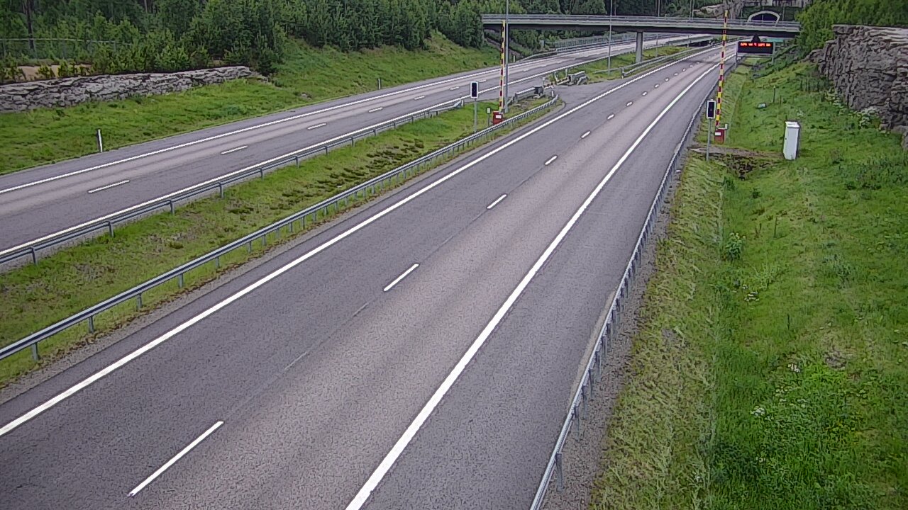 Kelikamerat Kuva Tie 7 Virolahti, Vaalimaan tunneli, puomi länsi, Virolahti, Kymenlaakso