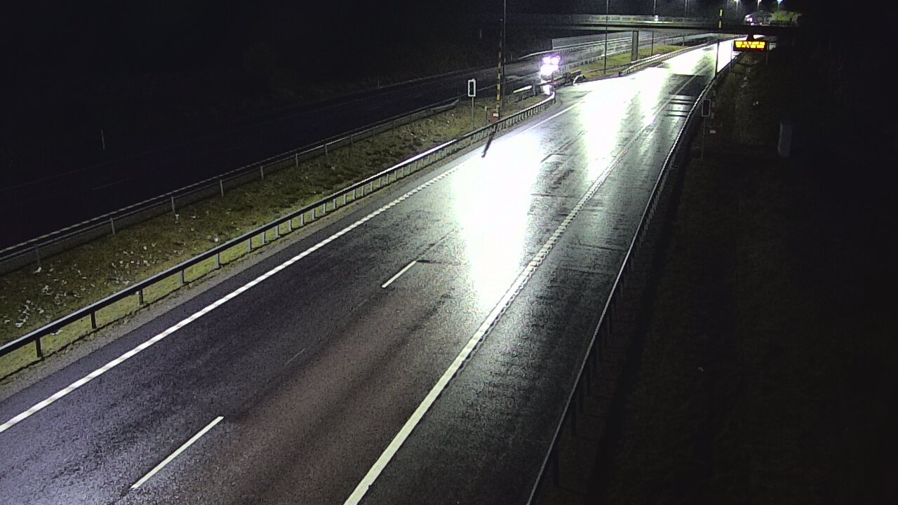 Weather Camera Image Väg 7 Vederlax, Vaalimaan tunneli, bom väst, Virolahti, Kymenlaakso