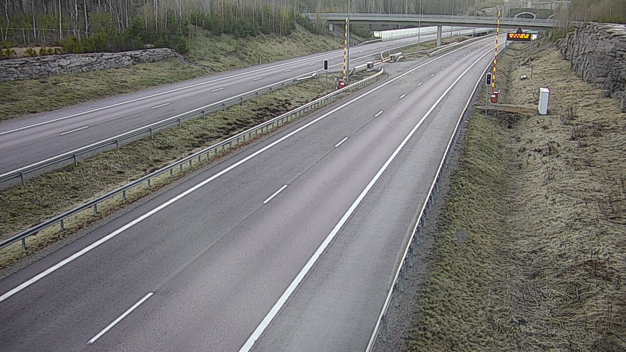 Kelikamerat Kuva Tie 7 Virolahti, Vaalimaan tunneli, puomi länsi, Virolahti, Kymenlaakso