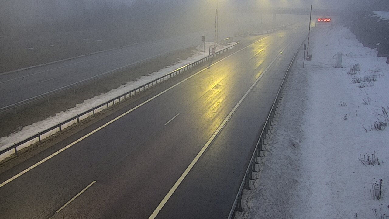Weather Camera Image Väg 7 Vederlax, Vaalimaan tunneli, bom väst, Virolahti, Kymenlaakso