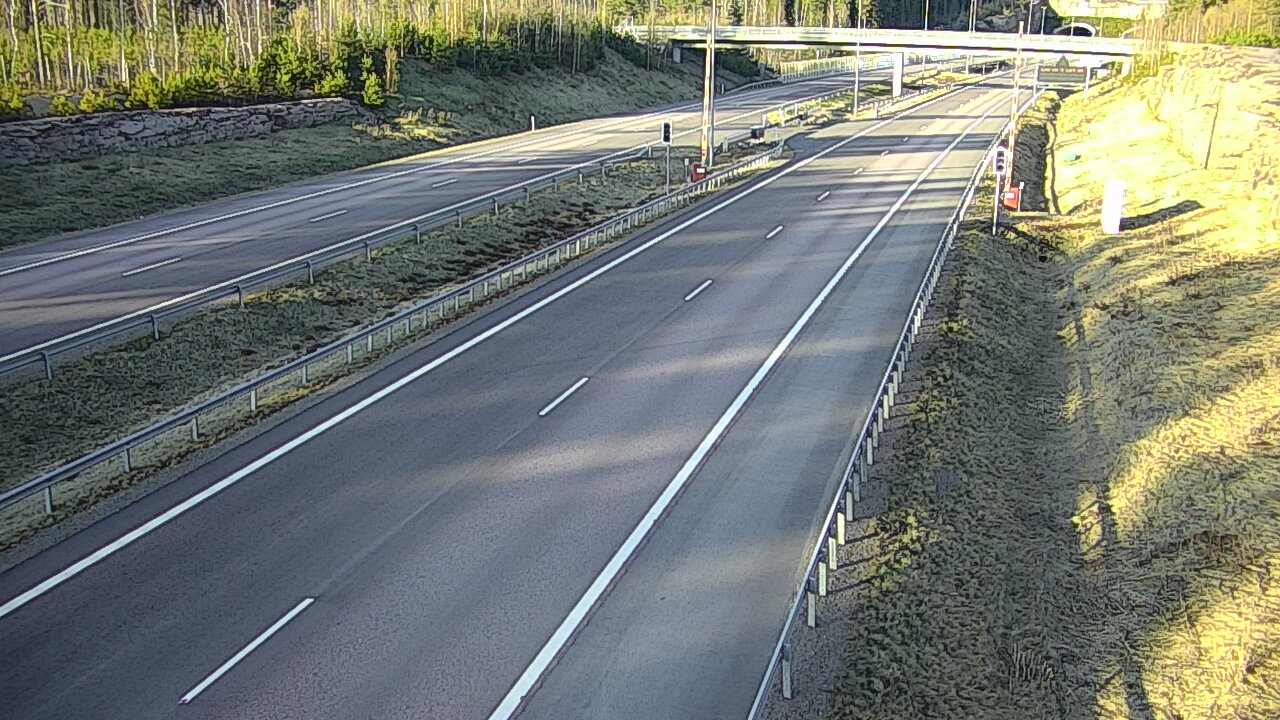 Kelikamerat Kuva Tie 7 Virolahti, Vaalimaan tunneli, puomi länsi, Virolahti, Kymenlaakso