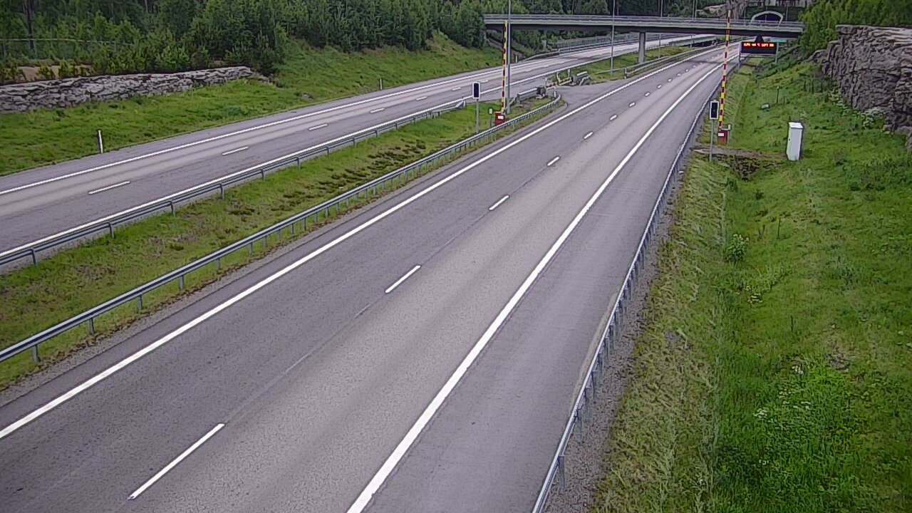 Kelikamerat Kuva Tie 7 Virolahti, Vaalimaan tunneli, puomi länsi, Virolahti, Kymenlaakso