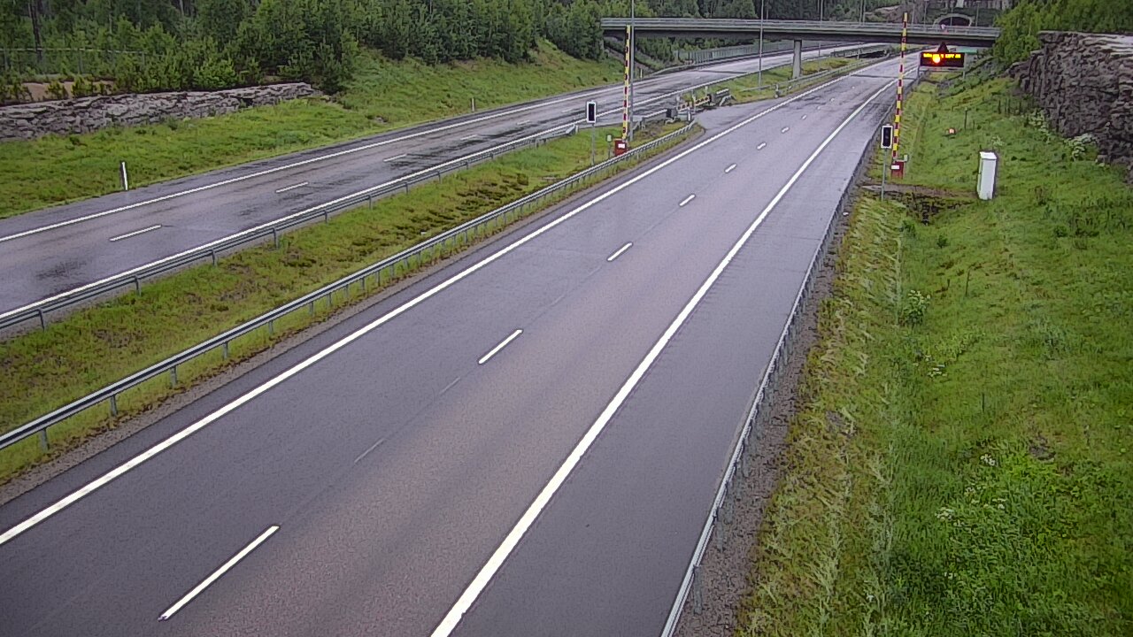 Kelikamerat Kuva Tie 7 Virolahti, Vaalimaan tunneli, puomi länsi, Virolahti, Kymenlaakso