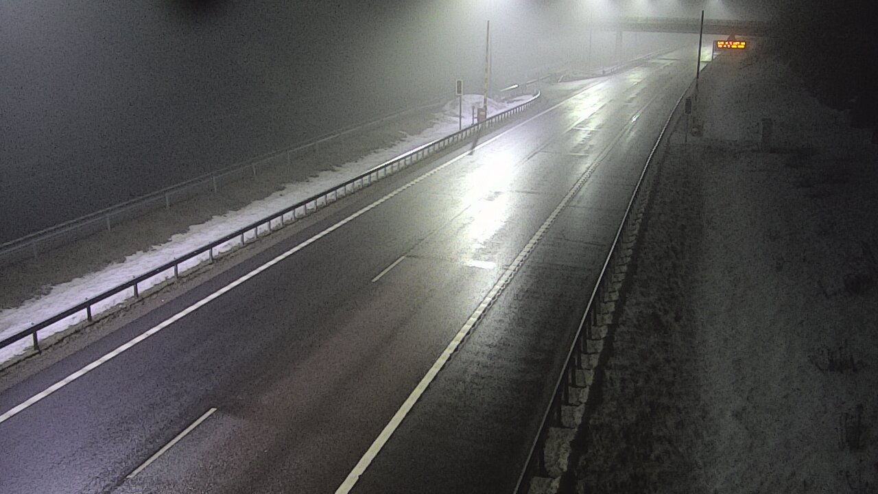 Weather Camera Image Väg 7 Vederlax, Vaalimaan tunneli, bom väst, Virolahti, Kymenlaakso