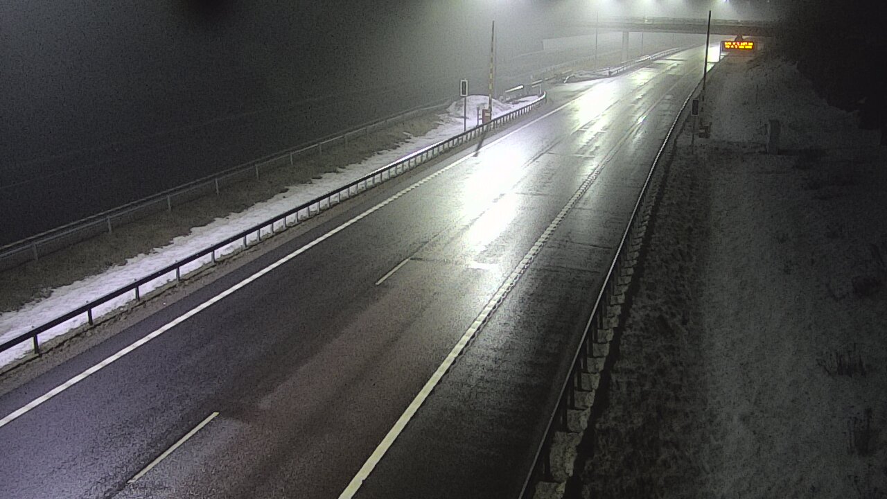 Weather Camera Image Väg 7 Vederlax, Vaalimaan tunneli, bom väst, Virolahti, Kymenlaakso