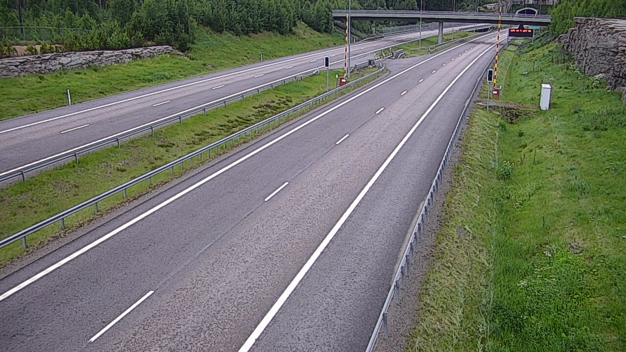 Kelikamerat Kuva Tie 7 Virolahti, Vaalimaan tunneli, puomi länsi, Virolahti, Kymenlaakso