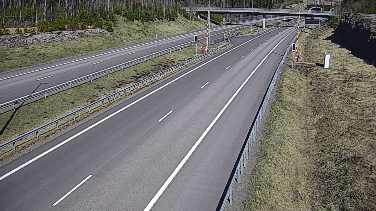 Kelikamerat Kuva Tie 7 Virolahti, Vaalimaan tunneli, puomi länsi, Virolahti, Kymenlaakso