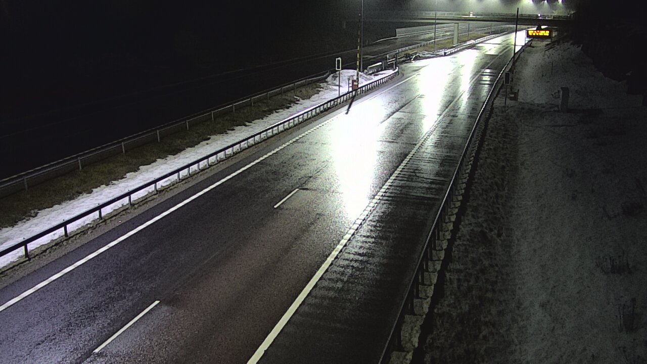 Weather Camera Image Väg 7 Vederlax, Vaalimaan tunneli, bom väst, Virolahti, Kymenlaakso