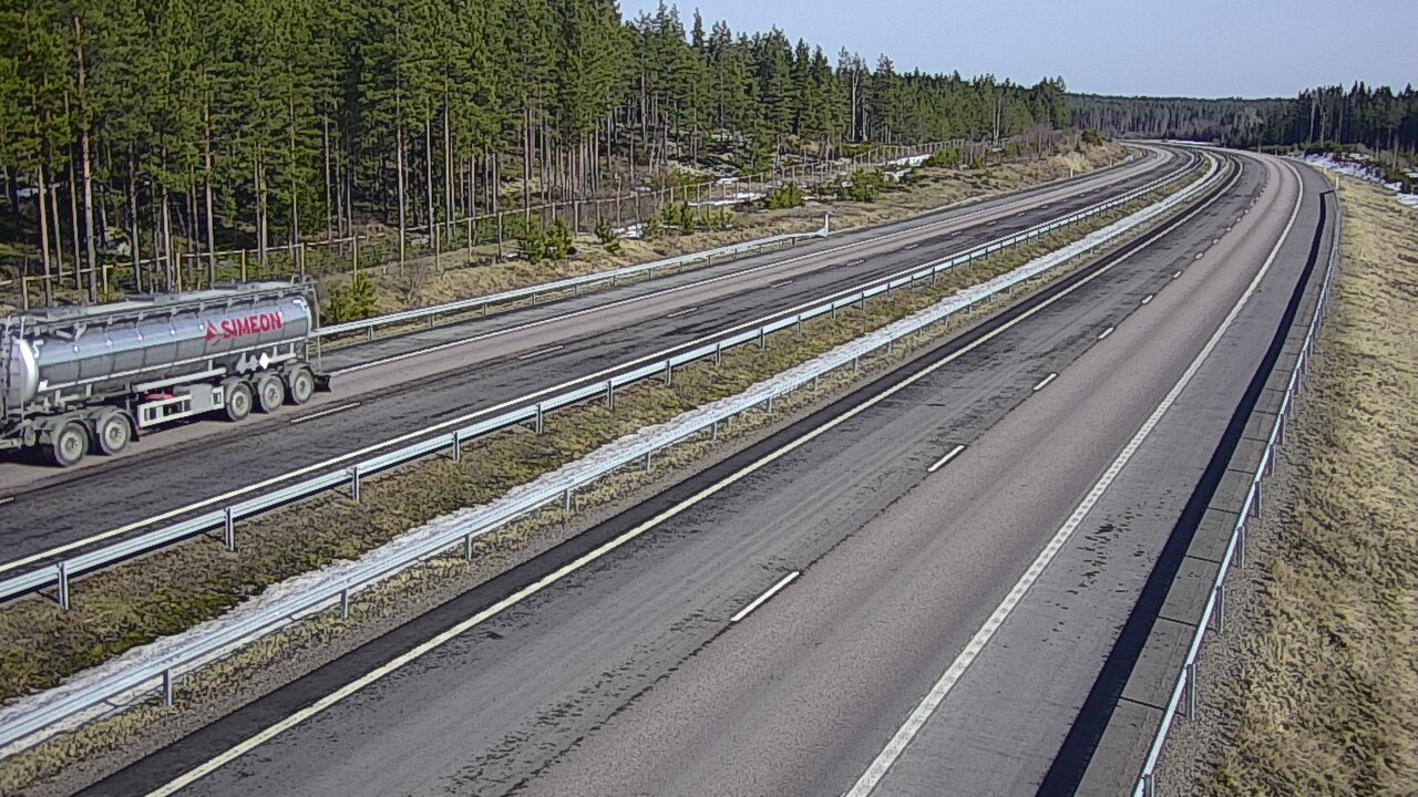 Weather Camera Image Road 7 Virolahti, Vaalimaa tunneli west, Virolahti, Kymenlaakso