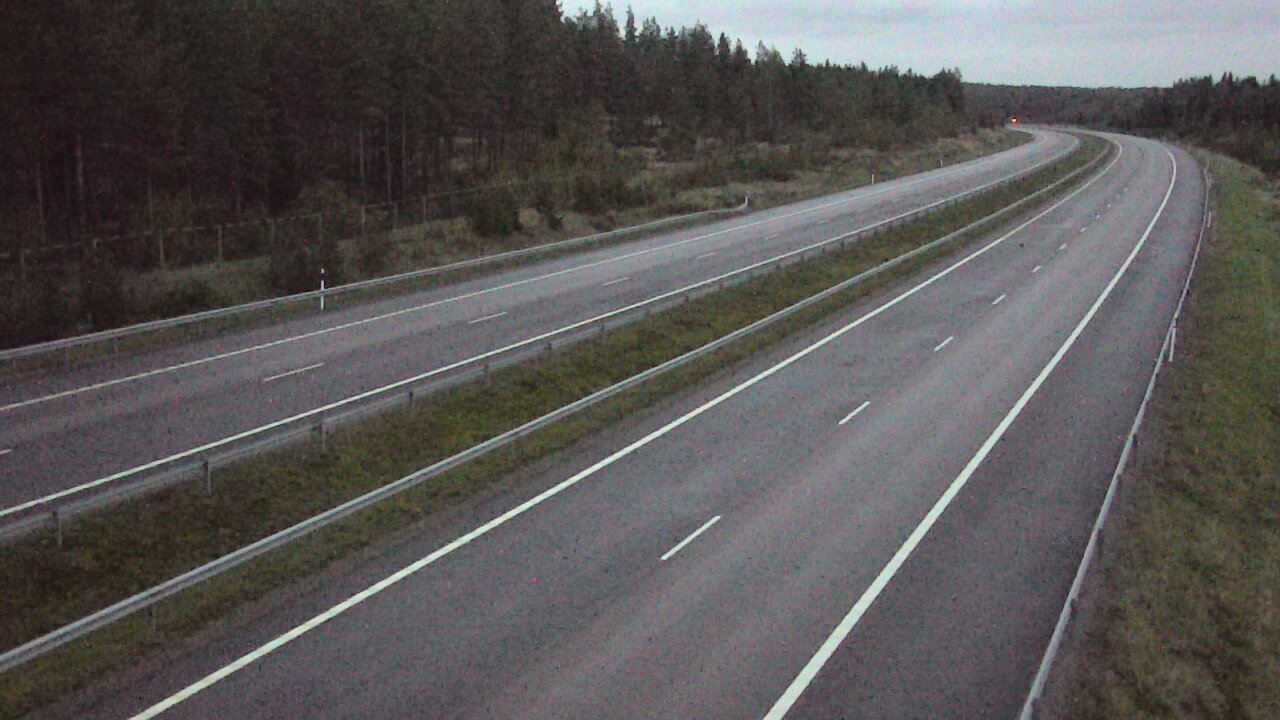 Weather Camera Image Väg 7 Vederlax, Vaalimaan tunneli, väst, Virolahti, Kymenlaakso