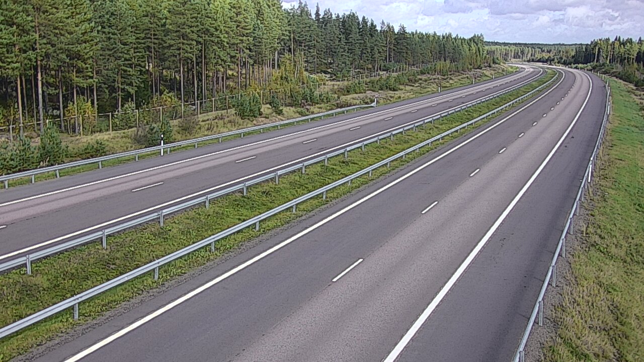 Weather Camera Image Väg 7 Vederlax, Vaalimaan tunneli, väst, Virolahti, Kymenlaakso