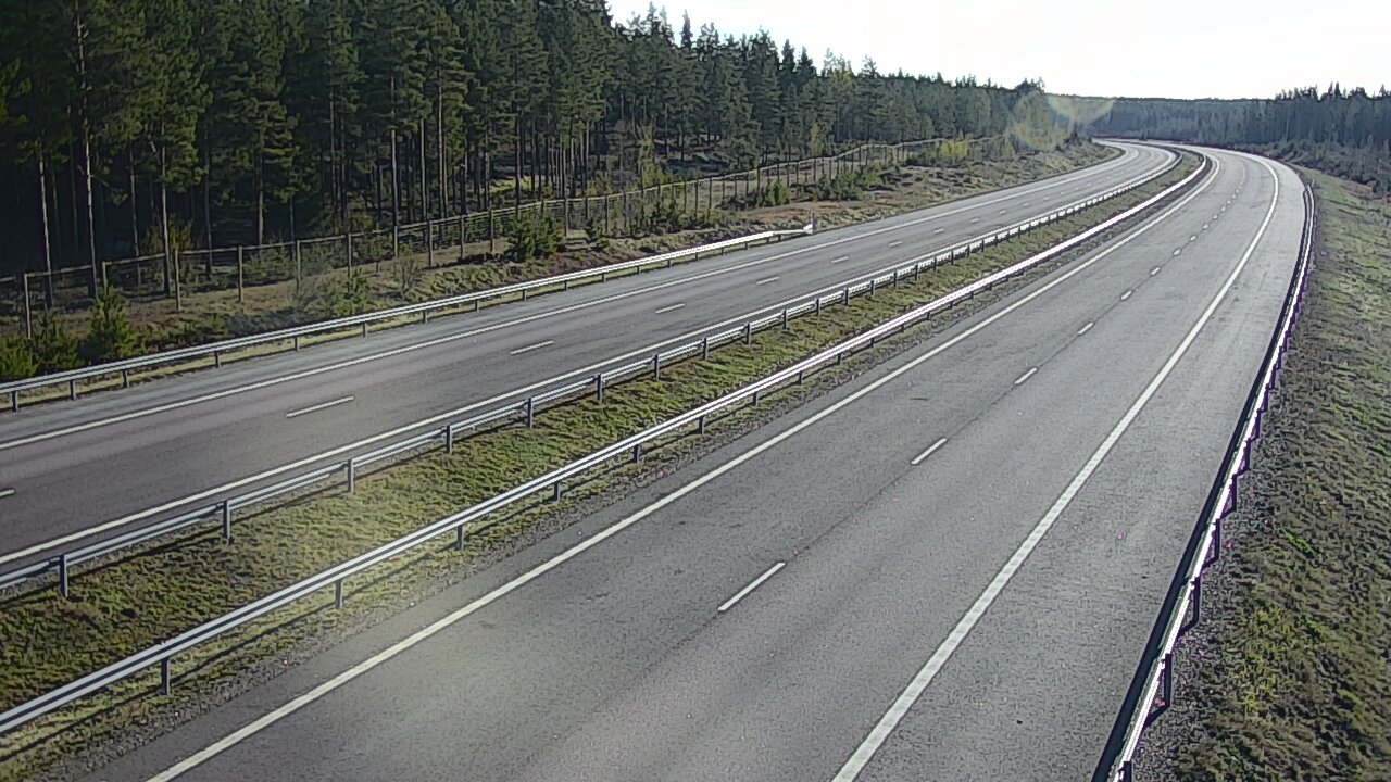 Weather Camera Image Väg 7 Vederlax, Vaalimaan tunneli, väst, Virolahti, Kymenlaakso