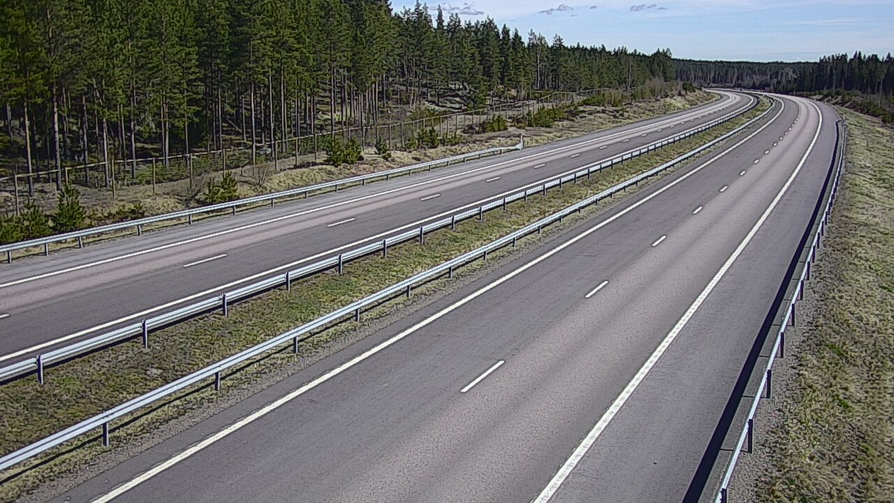 Weather Camera Image Väg 7 Vederlax, Vaalimaan tunneli, väst, Virolahti, Kymenlaakso
