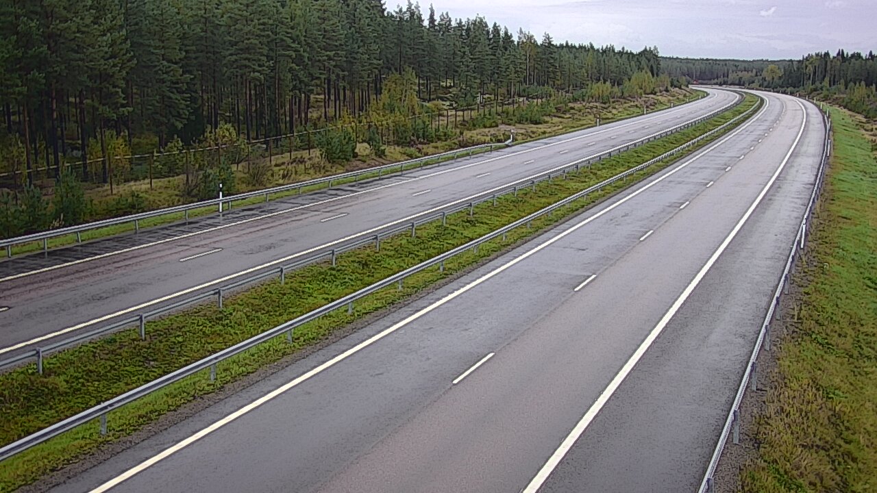 Weather Camera Image Väg 7 Vederlax, Vaalimaan tunneli, väst, Virolahti, Kymenlaakso