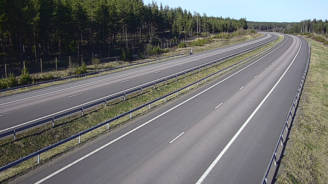 Weather Camera Image Väg 7 Vederlax, Vaalimaan tunneli, väst, Virolahti, Kymenlaakso