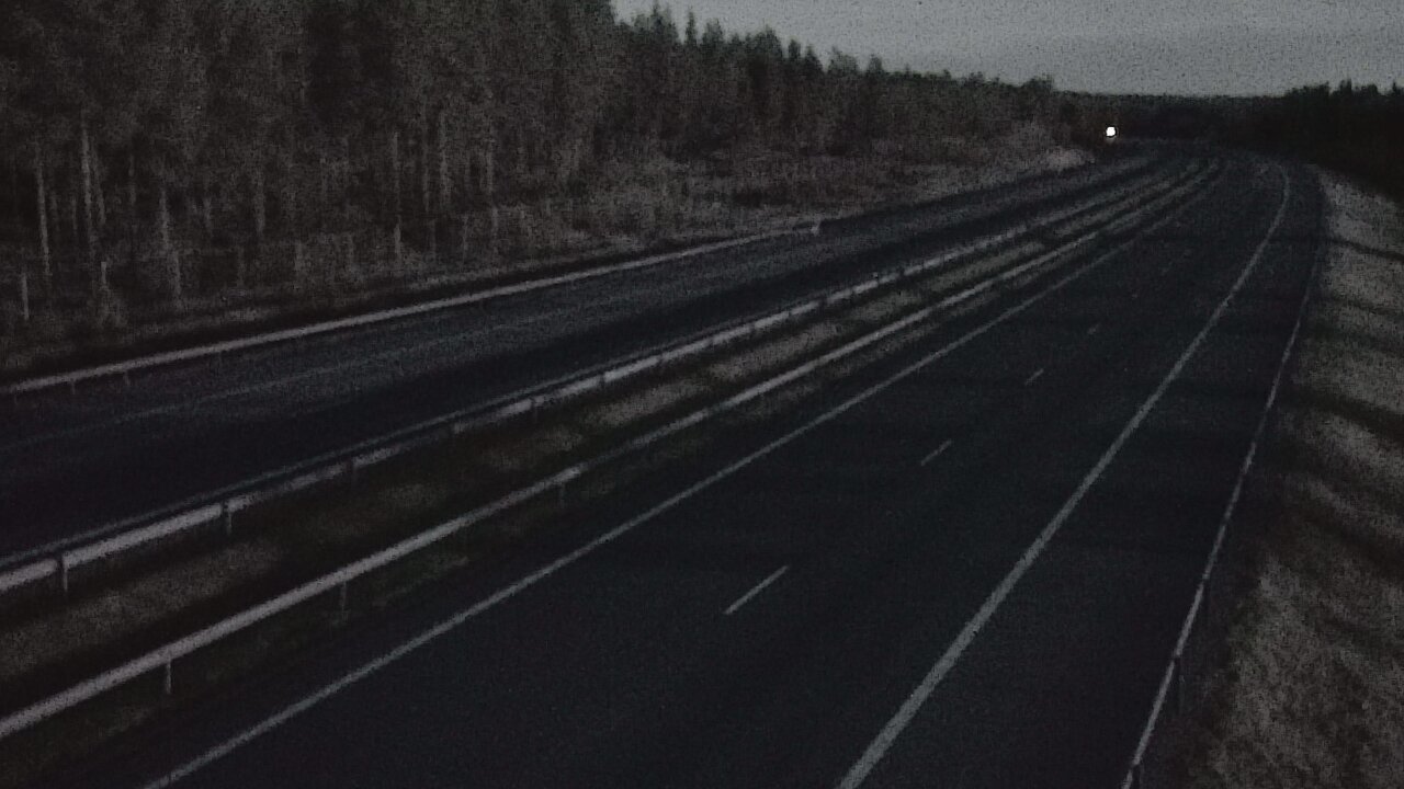 Weather Camera Image Väg 7 Vederlax, Vaalimaan tunneli, väst, Virolahti, Kymenlaakso