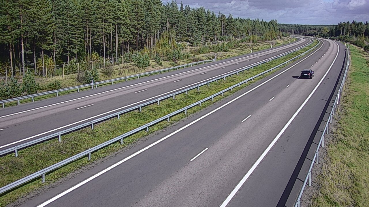 Weather Camera Image Väg 7 Vederlax, Vaalimaan tunneli, väst, Virolahti, Kymenlaakso
