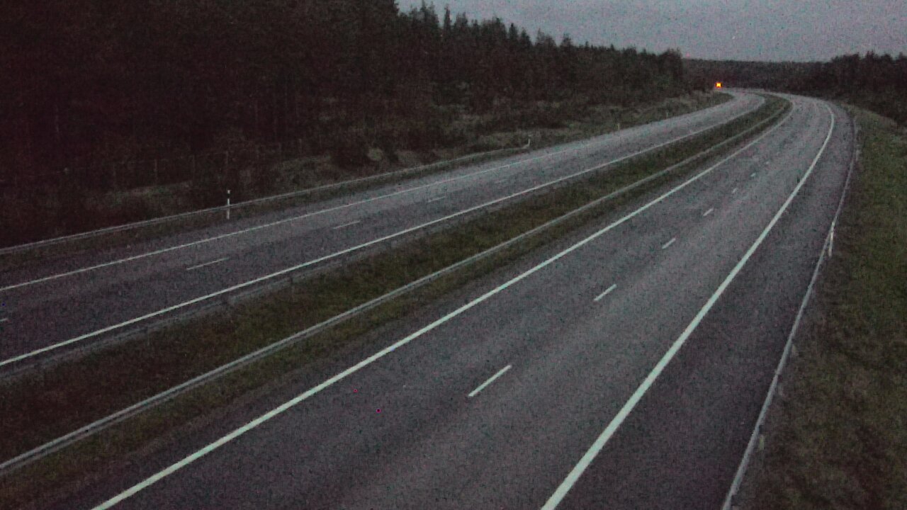 Weather Camera Image Väg 7 Vederlax, Vaalimaan tunneli, väst, Virolahti, Kymenlaakso