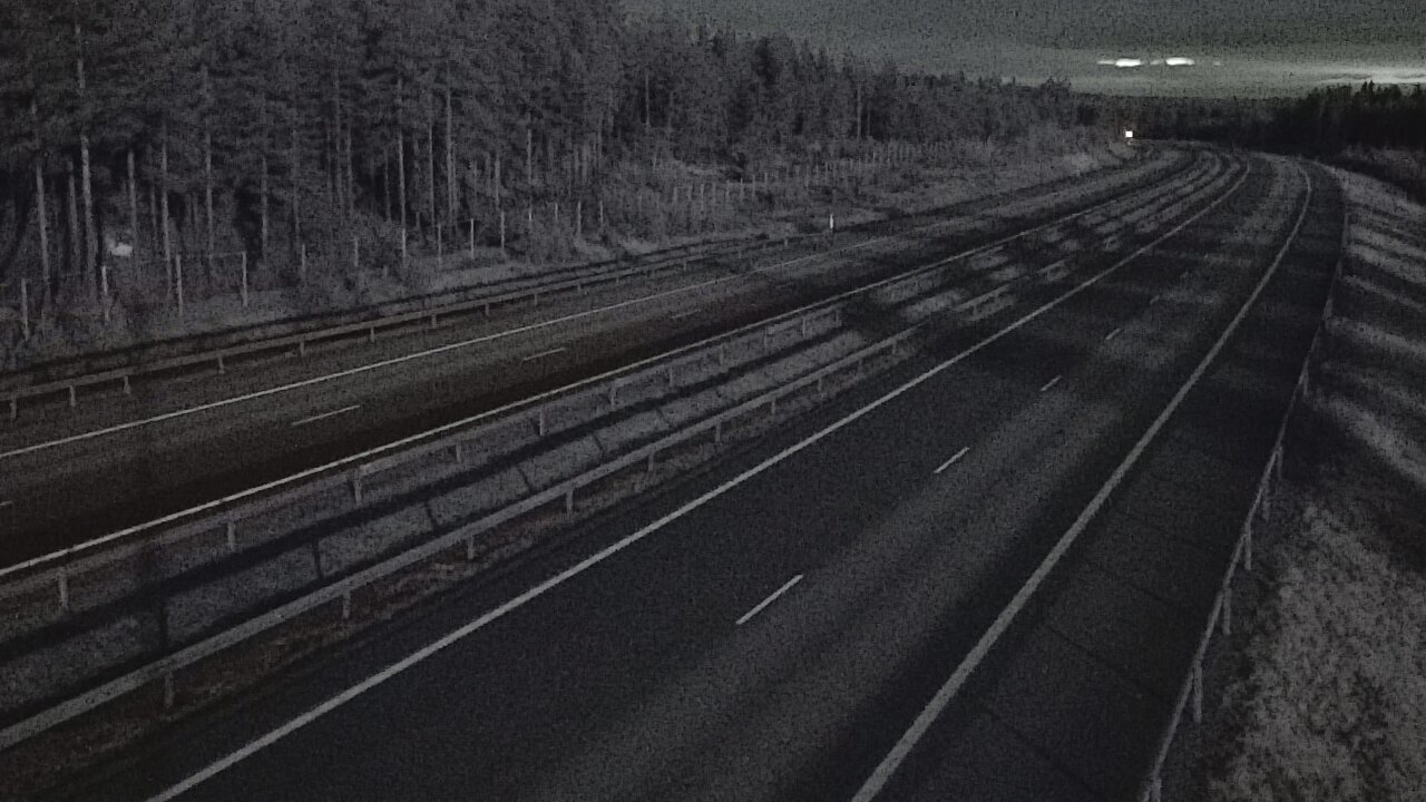 Weather Camera Image Väg 7 Vederlax, Vaalimaan tunneli, väst, Virolahti, Kymenlaakso