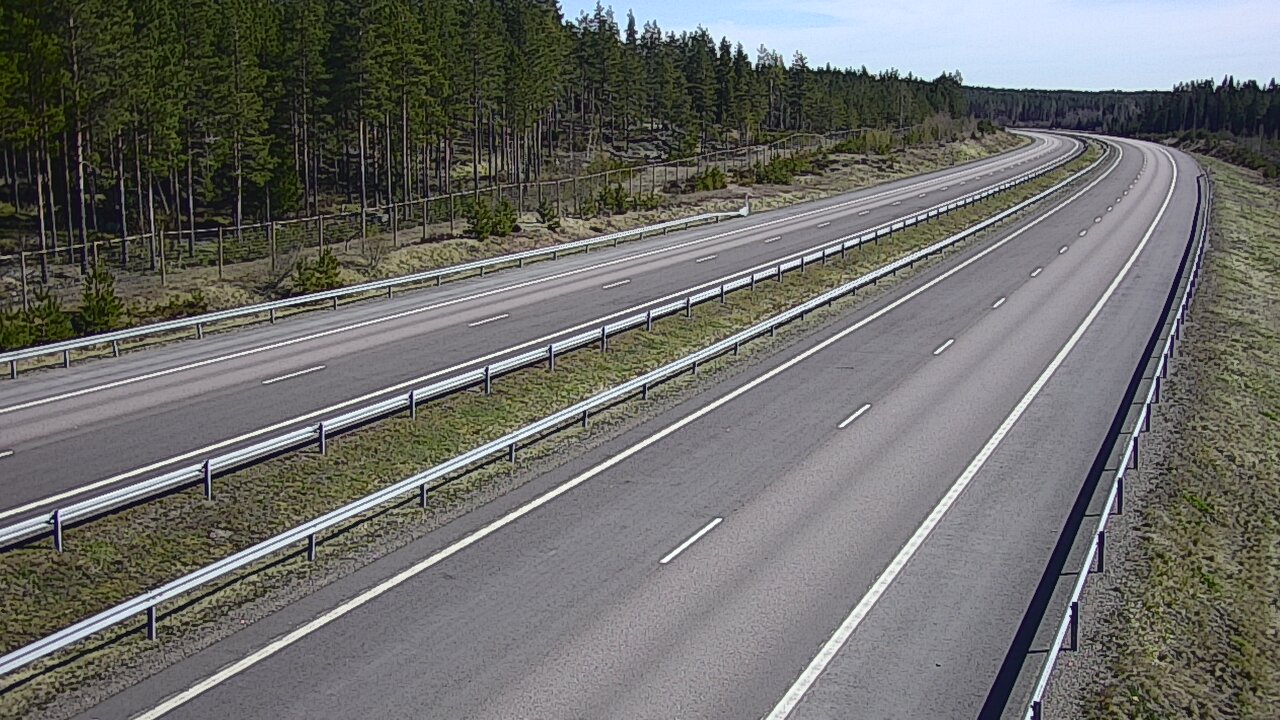 Weather Camera Image Väg 7 Vederlax, Vaalimaan tunneli, väst, Virolahti, Kymenlaakso