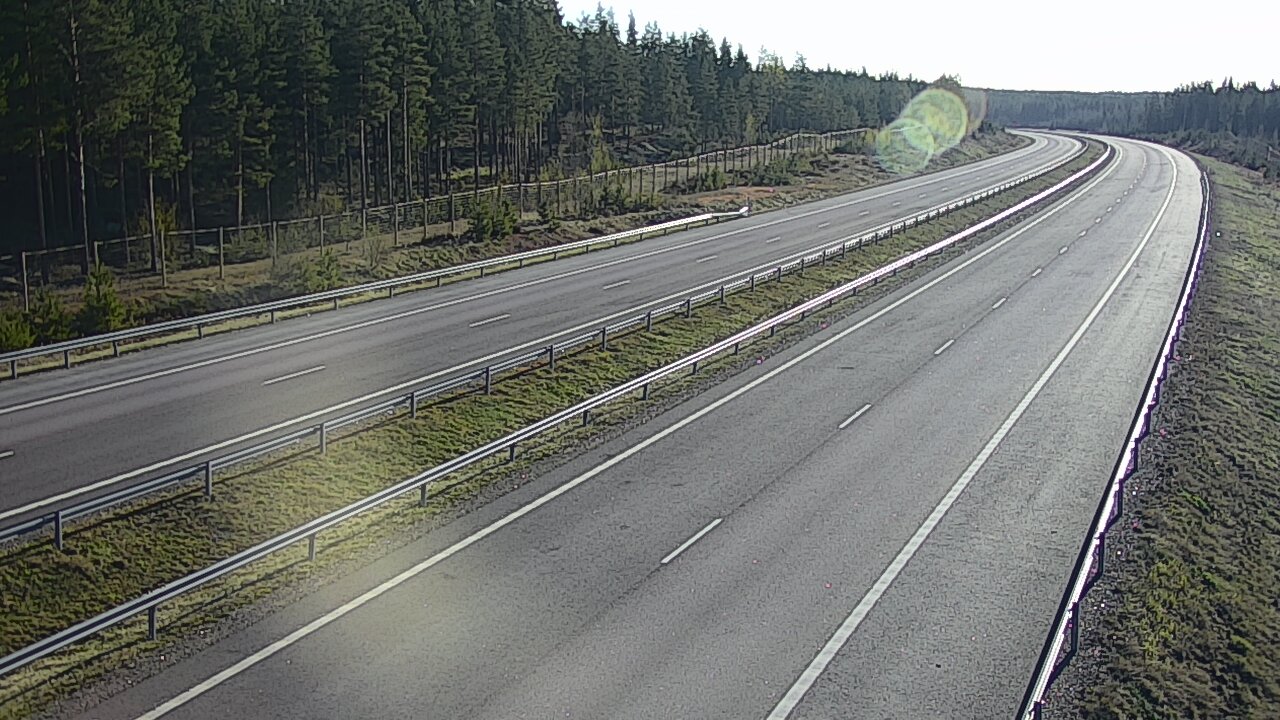 Weather Camera Image Väg 7 Vederlax, Vaalimaan tunneli, väst, Virolahti, Kymenlaakso