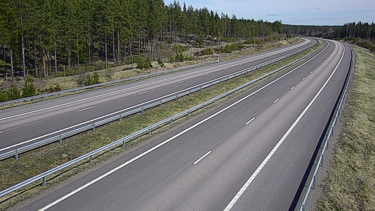 Weather Camera Image Väg 7 Vederlax, Vaalimaan tunneli, väst, Virolahti, Kymenlaakso